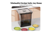 Moisture-Proof Rice Storage Container Large Capacity Airtight Rice Bin Safe for Kitchen Countertop