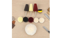 10 Pieces Mounted Polishing Sponge with Metal Stem Soft-Textured Drill Polishing Kit Versatile Foam Detailing Pads Easy to Use for Car Detailers, DIYers, Household Cleaning