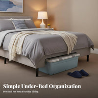 Wheeled slimline container No Assembly Required Rolling Storage Drawer Stackable