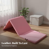 Easy to Clean Tri-Fold Exercise Mat Non-Slip Surface Tri-Fold Gym Mat High-Density Foam Waterproof for Dancers, Gymnasts, Kids, Stretching, Floor Exercises, Gymnastics, Play Area