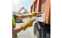 Solar Voice Alarm Outdoor Motion Alarm with Solar Charging Loud Noise Maker for Construction Workers, Perimeter Security