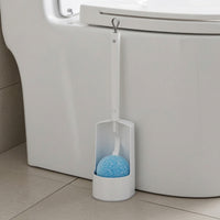 Toilet Brush with Holder Floor-Standing Toilet Brush Space-Saving Drain-dryFree for Bathroom