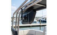 Marine Mirror with Bracket Adjustable Rearview Mirror with Clamp Corrosion-Resistant Heavy Duty for Boaters, Boats, UTVs