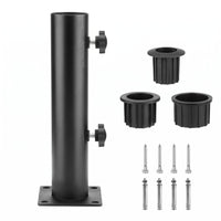 Umbrella Pole Mount Patio Umbrella Holder Inserts Outdoor Accessory for Deck