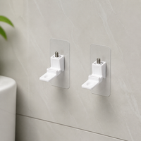 Bathroom No-Drilling Transparent Strong Adhesive, 5kg Load Capacity, Suitable for Renters