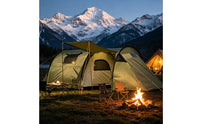 Tunnel Camping Tent Arched Poles Tunnel Tent Guy Lines Outdoor Shelter for Families