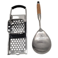 2 Pieces Spaetzle Maker Set Rust-Resistant Pastry Press and Colander Dishwasher Empanada Maker for Home Cooks