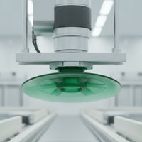 Vacuum Suction Cup Industrial Flat Suction Cup Low Profile Vakuumheber for Machinists, Automation Setups