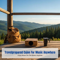 Cajon Drum, Square Hand Drum, Portable Wooden Percussion, Travel-Friendly, Multiple Styles