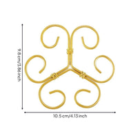 Plant Support Loop Steel Metal Plant Support Loop Decorative Design Blossom Stalk Holder