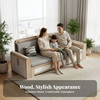 Corner Couch with Chaise Longue sturdy Wood Frame L-Shaped Sectional Couch Nordic design Sofa Set for Families, Homeowners, Lounge Area, Small Spaces