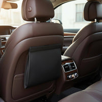 PU Leather Vehicle Trash Bin Easy Installation Vehicle Garbage Bin Universal Fit Hanging Car Garbage Bag for Road Trips