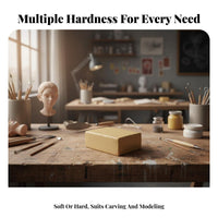High Precision Oil-Based Modeling Clay Reusable Craft Material Non-Drying Plasticine Silicsingle-Use-Safe for Sculptors, Hobbyists, Prototyping, Home, Classroom
