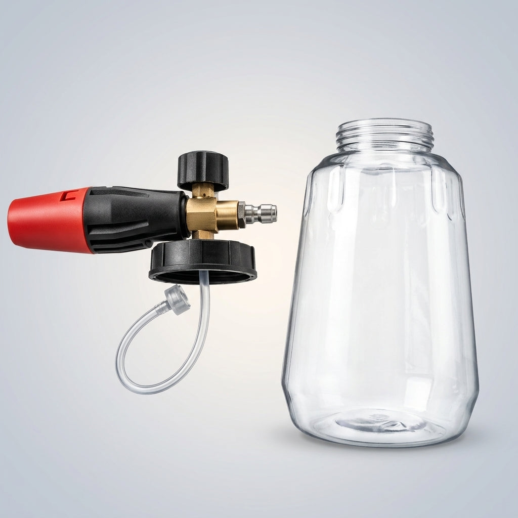 Pressure Washers for Car Cleaning with Foam Sprayer and Foam Lance, Adjustable Quick Connect 1L Capacity, Tapered Neck All Copper Body Design