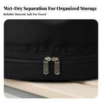 Waterproof-Dry Separation Backpack Sturdy Waterproof Sports Rucksack Multiple Pockets Waterproof Gym Bag for Journeyers, Men, Swimming Pool