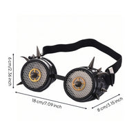 Steampunk Goggles Punk Gothic Goggles Industrial Eyewear for Cosplayers, Cosplay, Costume Parties