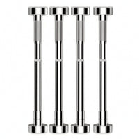 4 Pieces Stainless Steel Under-Sink Support Rod No-Drill Sink Support Pole Rustproof Furniture Stabilizer Adjustable for Homeowners