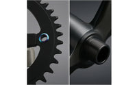 Bike Crankset with Bottom Bracket 130 Crankset with Bottom Bracket High-Strength for Commuters