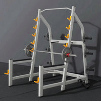 Commercial Squat Rack with Plate Storage Multi-Functional Squat Rack with Pull-up Bar Stable Versatile for Bodybuilders, Athletes