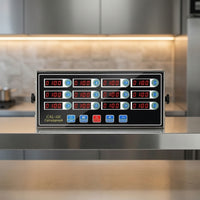 LED Multi-Channel Kitchen Timer Industrial Commercial Kitchen Timer Sturdy Precision for Chefs, Cooks
