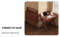 Folding Design Foldable Computer Desk Space-Saving foldable X-Frame Desk Installationincluded Writing Table No Assembly Required for Remote Workers, Apartment Dwellers, Homeowners, Small Spaces, Bedroom, Study Room, Home Office