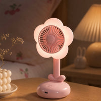Desktop Fan with Night Light 5-Speed Desk Fan with Night Light Portable for Students, Bedside Table, Dorm Room