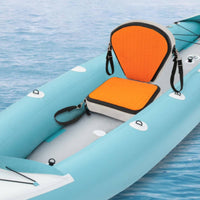 Inflatable Boat Seat Cushioned Boat Seat with Backrest Ergonomic Cushion for Kayakers