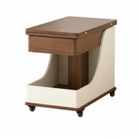 Adjustable Height C-Table Hidden Storage Adjustable C-Frame Desk for Living Room