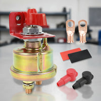 Battery Disconnect Switch Kit 24V Battery Cut-off Switch with Bracket Easy to Install High Conductivity for Marine, Truck