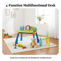 Multi-Functional Activity Desk Early Education Multi-Functional Activity Table Lights and Sounds Interactive Learning Table for Young Children, Kids