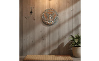 Bronze Welcome Sign Resin Material Fairy Wall Plaque Wall Art Decor for Outdoor