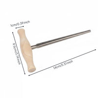 Violin Peg Hole Taper Tool Spiral Flute Violin Peg Taper Tool Titanium for Luthiers, Workshop