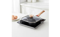 Four-Cavity Frying Even-Heating Pan Heating Multi-Cavity Pancake Griddle Comfortable Grip 4-Cup Egg Cooker Pan for Families, Kitchen, Rv