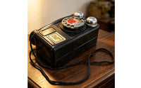 Vintage Telephone Decor Compact Retro Wall-Mounted Telephone Prop Artistic Geometric Antique for Photography Studio