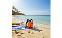 Portable Wave Rescue Vest Comfortable Fit Adult Life Jacket Adjustable Straps Rafting Buoyancy Vest Zip Front for Adults, Surfing, Boat