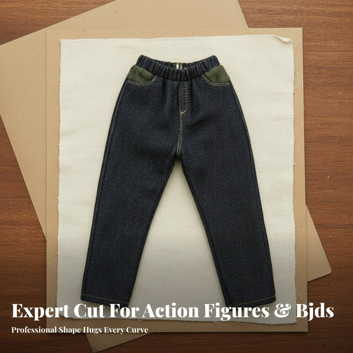 1/6 Scale Doll Jeans Trendy Design 1/6 Scale Jeans Realistic Detail 12 Inch Figure Pants for Collectors, Hobbyists