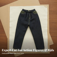 1/6 Scale Doll Jeans Trendy Design 1/6 Scale Jeans Realistic Detail 12 Inch Figure Pants for Collectors, Hobbyists