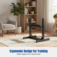 Exercise Rack, Bulgarian Single Leg Training Stand, Home Gym Equipment, Adjustable Height, Ergonomic Balance, For Men & Women