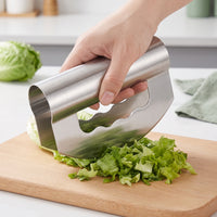 Easy to Clean Vegetable Chopper Corrosion-Resistant Hand-Held Kitchen Cutter Brushed Metal Double-Headed Cutter Compact for Home Cooks, Busy Professionals, Salad Making, Meal Prep