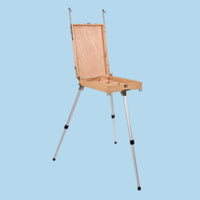 French Easel Foldable Storage Box Easel Portable Painting Box for Artists, Painters