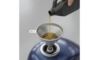 Metal Gooseneck Funnel Heavy Duty Funnel with Screen Spill-Resistant for Vehicle Owners, Automotive Maintenance, Garage