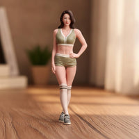 Sports Model Figurine Athletic Miniature Sports Figurine Detailed Tiny People Model for Hobbyists, Collectors, Display Case