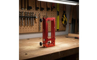 Easy to Use Door Hinge Router Jig Accurate Alignment Hinge Mortising Template Adjustable Mortising Jig Clamp Knobs for Woodworking