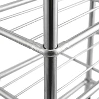 Shoe Rack Hallway, Space-Saving Shoe Rack Made of Polished Stainless Steel, Stable Freestanding Shoe Shelf for Small Apartments