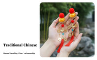 Traditional Chinese Attire Hair Barrette Cute Design Traditional Chinese Attire Hair Accessory Dangling Floral Barrette Handmade