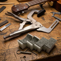 Handheld Fret Press Tool with Release Lever Adjustable Guitar Fret Press for Workbench