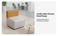 Modern Design L-Shaped Sectional with Coffee Table Minimalist design L-Shaped Sofa Set Configurable Layout Office Furniture Sturdy framework for Interior Designers, Business Owners, Homeowners, Reception Area, Waiting Room, Lobby