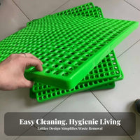 gnawResistant Slatted Footrest mat Easy to Clean Hutch Liner Non-Slip Surface enclosure Floor Mat cleanable Reusable for Small pet Owners, Playpens