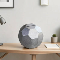 Soccer Ball Saving Box Decorative Soccer Piggy Bank Geometric Saving Box with Deposit Opening for Kids, Boys, Shelf, Bedroom