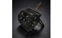 Wheeled Weeding Tool Head Heavy Duty Wheeled Garden Weeder Easy to Install Manual Weeder with Wheels for Homeowners